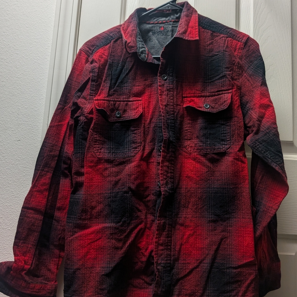 Woolrich Red and black flannel